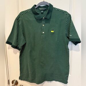 Master’s Green Striped Polo Shirt